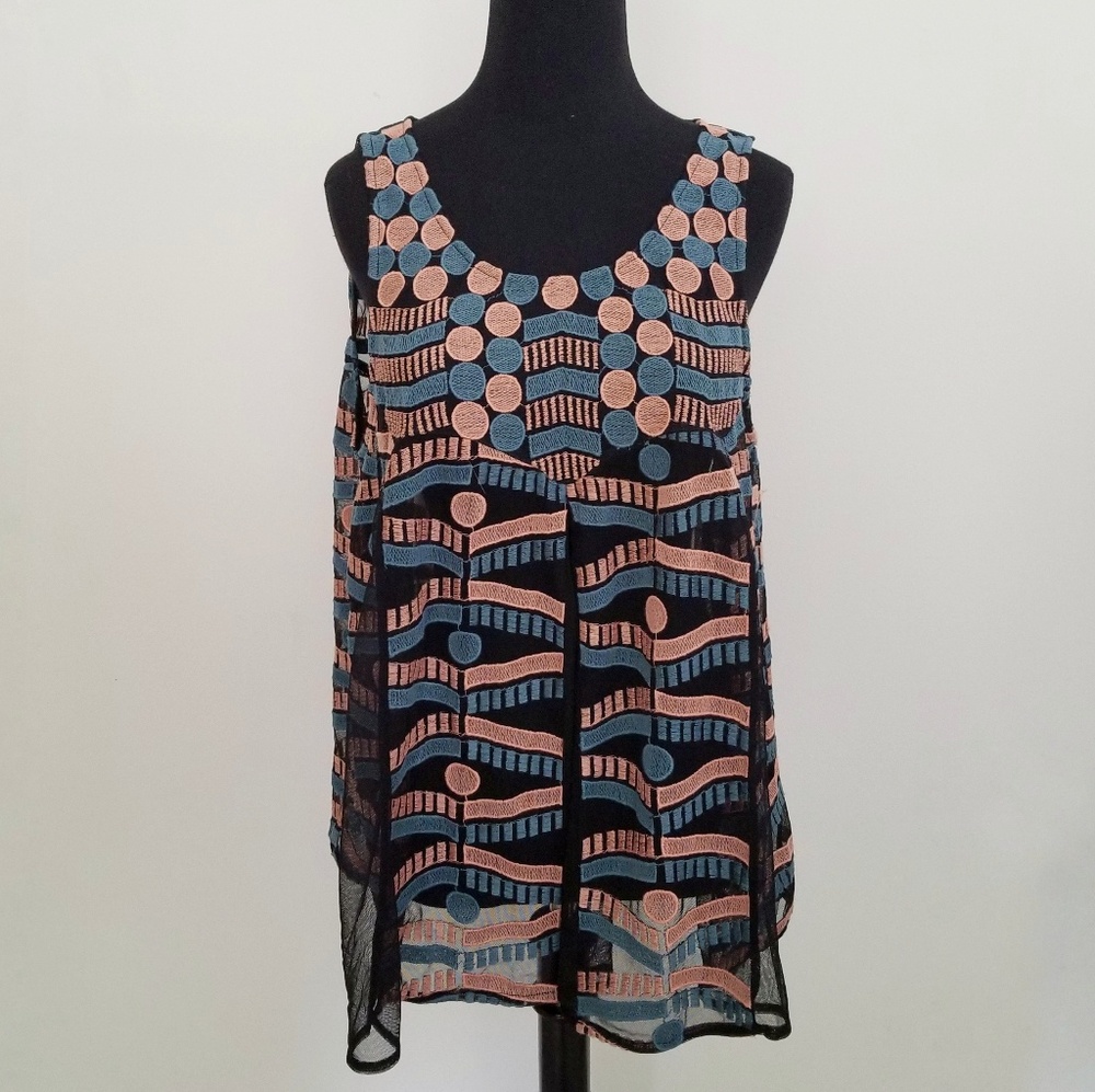 Anthropologie Akemi + Kim Sheer Tunic - Large